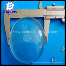 100 mm, 150 mm de diámetro, cristal óptico de lente convexa plana de gran tamaño